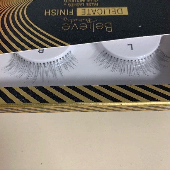 Believe Beauty Delicate Finish Lashes Glue set Discontinued Faux Black Eyelashes - Picture 2 of 6